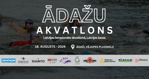 Ādažu akvatlons 2024 jau NĀKAMNEDĒĻ!